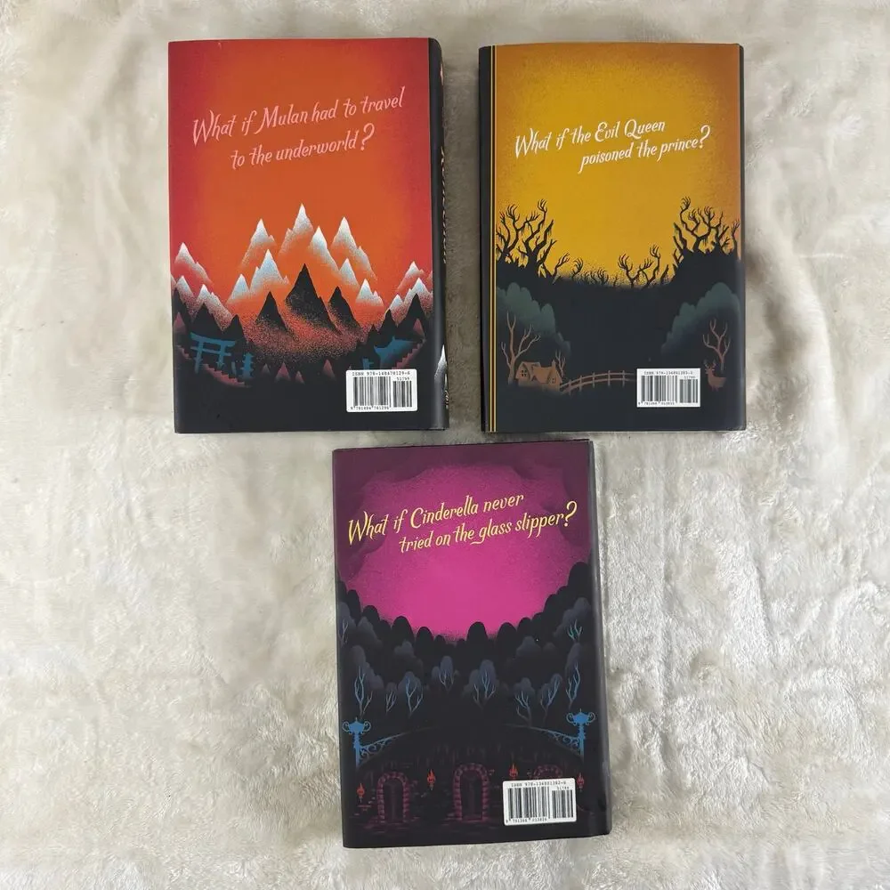 Disney Twisted Tales Lot of 3 Books Hardcover - Mulan, Cinderella, Maleficent